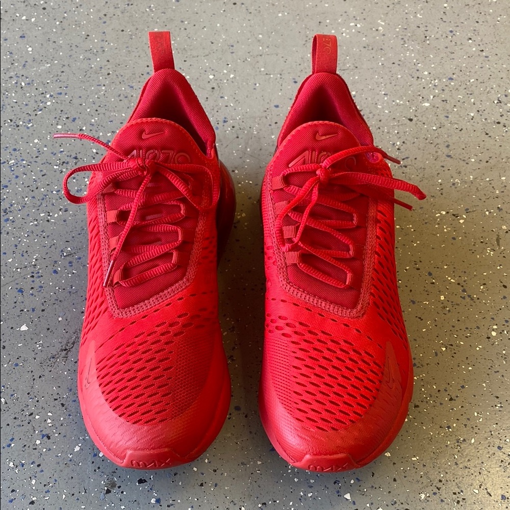 Red Nike Air Max 270s